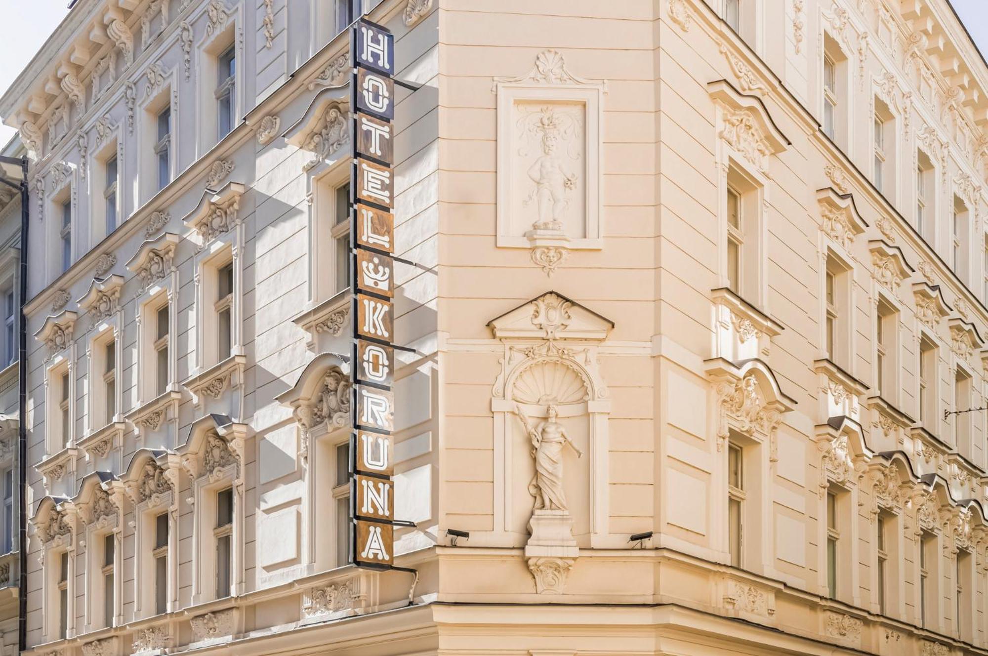 Koruna Hotel Prag Exterior foto